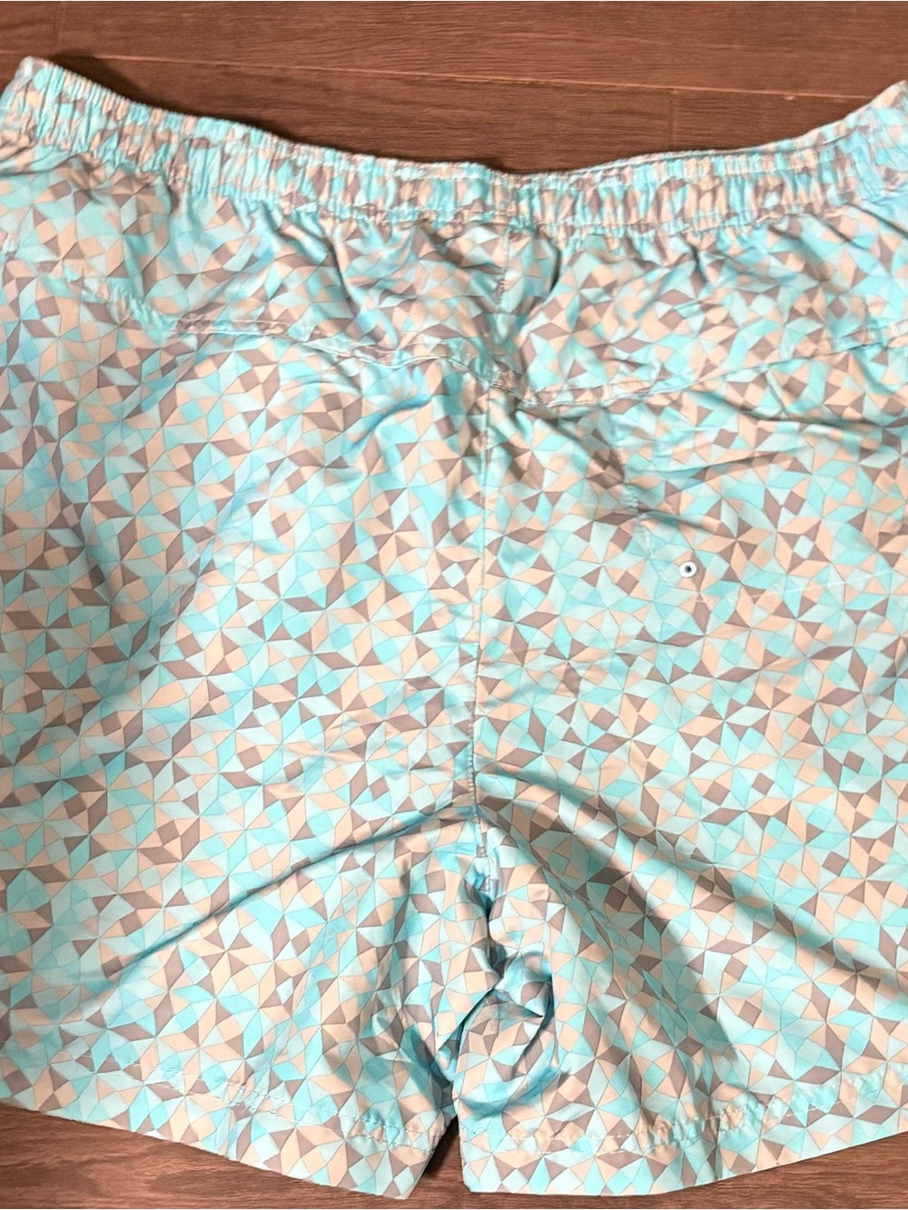 Columbia Women's Light Blue & Tan Geometric Athletic Shorts